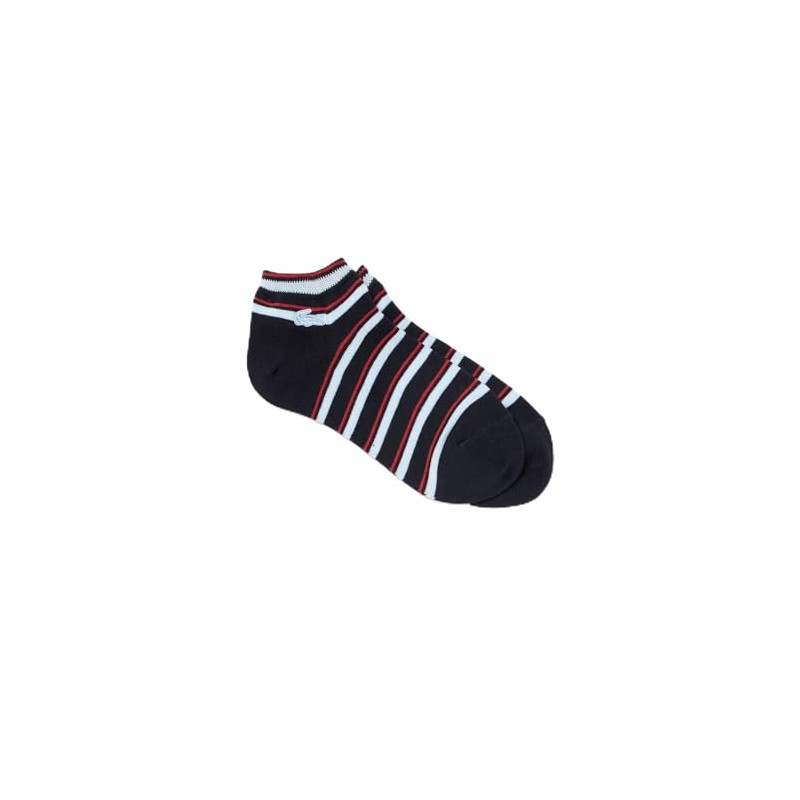 Lacoste Women's Multi Border Ankle Socks, navy, 24.0 cm