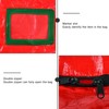 Christmas Wreath Storage Bag PE Woven Fabric Dustproof Round Red