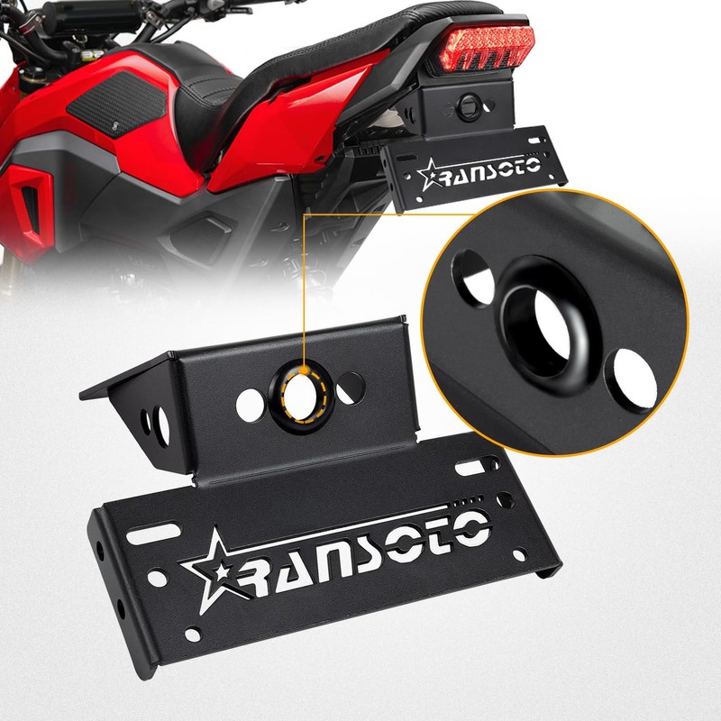 Motorcycle Fender Eliminator License Plate Mount Bracket Holder Compatible with