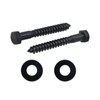 Evecad 10PCS 3/8" x 3" Hex Head Lag Screws, Stainless