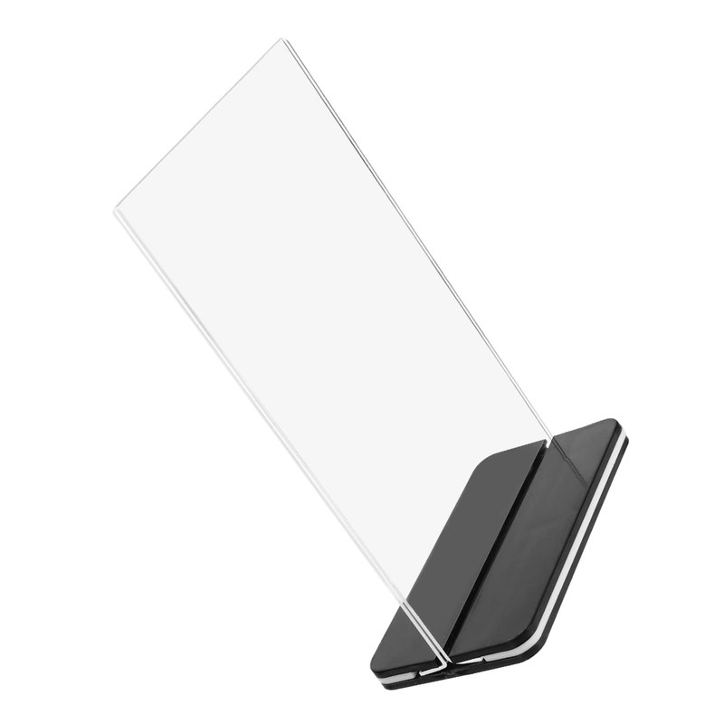 Operitacx 4pcs Display Board Acrylic Display Stands Clear Menu Display