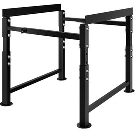 Meyoppm Adjustable Metal Bee Hive Stand, Sturdy Beehive Stand for 8/10 Frame Beehive Box, Easy to Assemble Bee Stand for Beekeeping with Round Base