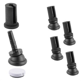 Wagner QuickClick® Chair Gliders Reversible Wool Felt + Plastic Silencer 12-Piece Set for Inserting into Round Tubes Duo Inner Diameter 14 mm / Outer Diameter 18 mm Made in DE 15782200