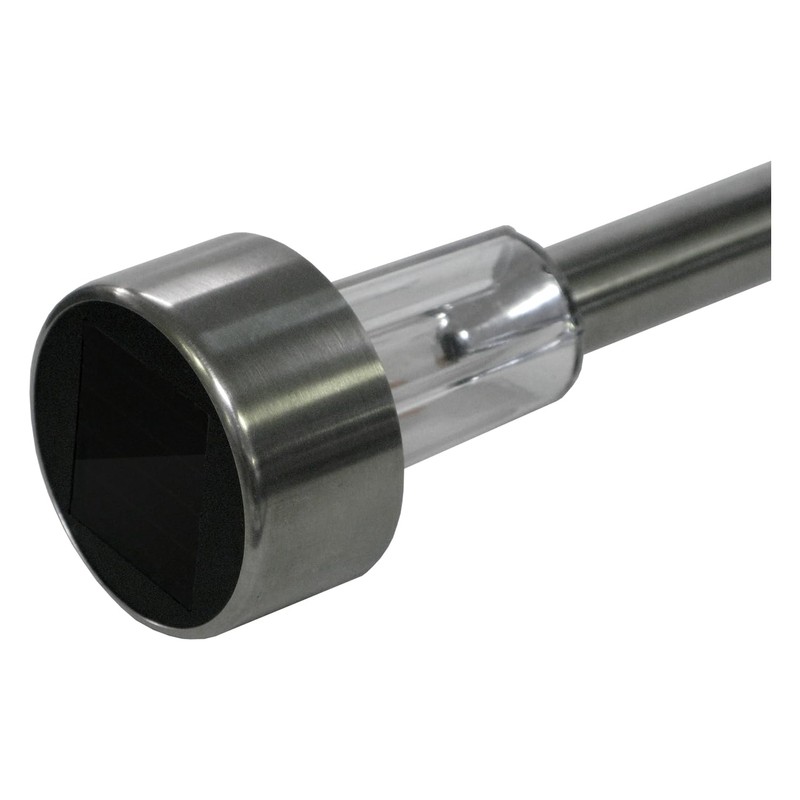 Stainless Steel Solar Garden Light Rainbow Silver