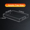 Acrylic Tray for Ottoman,Acrylic Organizers Tray Large, Serving Tray with