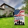 Thank You for Your Service Garden Flag Patriotic Banner 12X18'