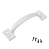 LIZAVO V171 6-1/2" Gate Handle, Screen Door Handle in White-