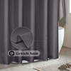 EurCross Dark Grey Shower Curtain 200 x 180 cm Textile