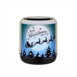 Aura-Sync Surround TWS/RGB-Color Speaker, Small, X'Mas