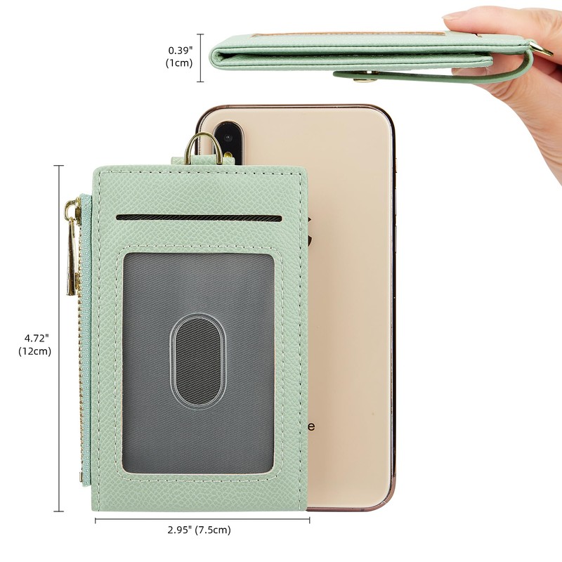 Cynure Women & Men Leather RFID Blocking Card Holder Slim