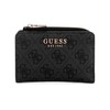 GUESS Laurel Zip Around Card Case, Coal Logo