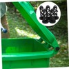 LABRIMP 6pcs Plastic Trash Can Lid Shafts Bolts for Wheelie