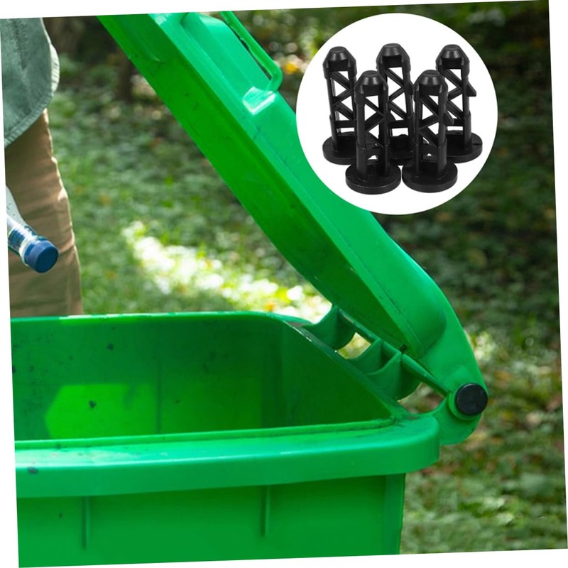 LABRIMP 6pcs Plastic Trash Can Lid Shafts Bolts for Wheelie