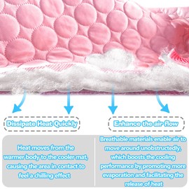 SFYWMGS Dog Cooling mat, 59’’×40’’Washable Cooling Pad for Dogs, Large Dog mat Designed for Summer, Breathable and Easy to Carry pet mat for Dogs, Cats and Pets