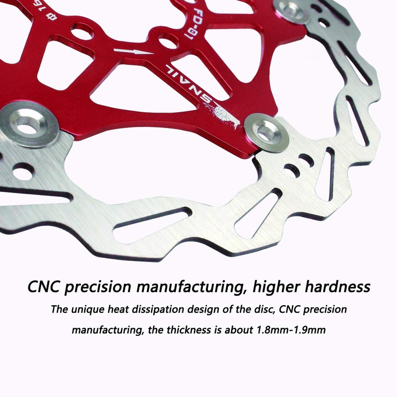Newgoal Bicycle Disc Brake Disc, 180mm Bicycle Brake Disc Mountain