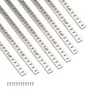 Adjustable Shelf Bracket 40 Inch 8 Pack Silver Shelf Pilaster