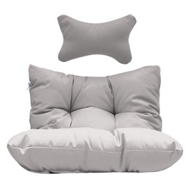 BULEXYARD Egg Chair Cushion Gray Swing Hanging Egg Chair Accessory Cushion Only (Light Grey)
