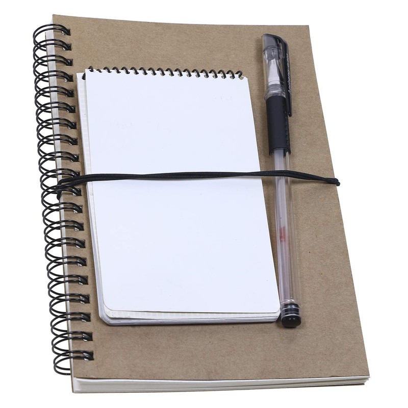 Mini Skater 10Pcs Black Notebook Elastic Spring Bands Connecting Insert