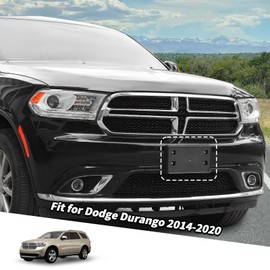 Jimen for Durango Tag Holder, Front License Plate Frame Bracket Mount Fit for Dodge Durango 2014-2020