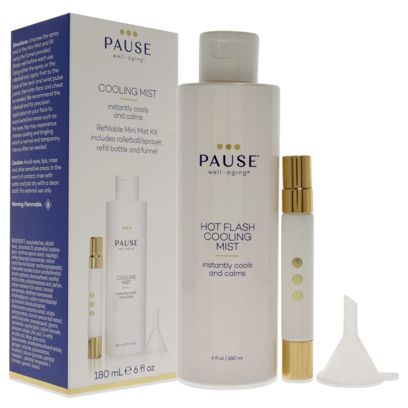 Pause Well-Aging Kit de niebla de refrigeración recargable de 6