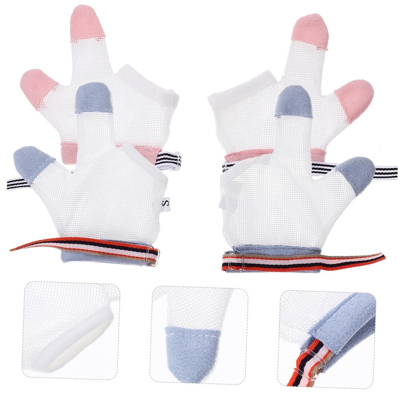 Healeved 2pairs Finger Sucking Stop Gloves for Comfortable Nail Biting