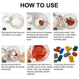 Huixiang 0.44lb 200g cement coloring pigment-orange iron oxide pigment powder concrete cement dye color pigment for brick, mortar, grout, plaster, paint, bath bombs(Orange,0.44lb)