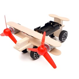 RLS Wooden DIY 3D Electric twin engine glider plane model kit science educational puzzle Jigsaw