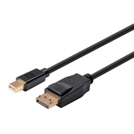 Monoprice Mini DisplayPort 1.2 to DisplayPort Cable - 15 Feet, 4K Capable, Supports 3D Video - Select Series Black