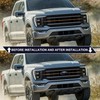 OUESAAS 9.5 Inch F150 Front Grille Rear Tailgate Overlay Emblem