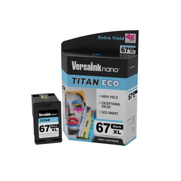 VersaInk-Nano 67 XL Titan ECO High-Yield Black Ink Cartridge Replacement