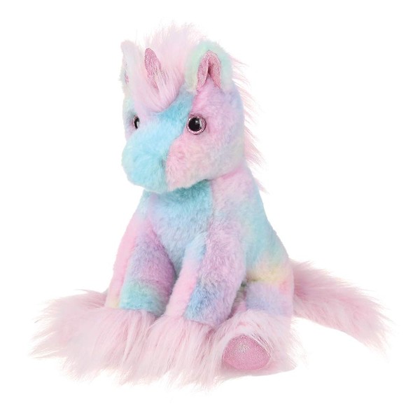 Bearington Glisten The Rainbow Unicorn Plushie, 12 Inch Unicorn Stuffed Animal for Girls