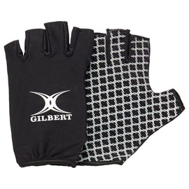 Gilbert Mens International Generic Rugby Gloves - Black, Medium