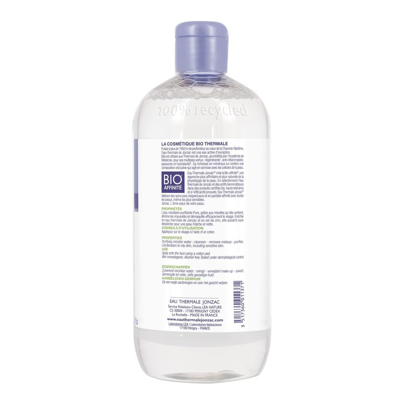 Eau Thermale Jonzac Organic Cosmetics Pure Micellar Water 500 ml