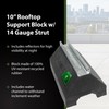 Adamax RTS14-10 Rooftop Support Block with Galvanized Steel Strut |