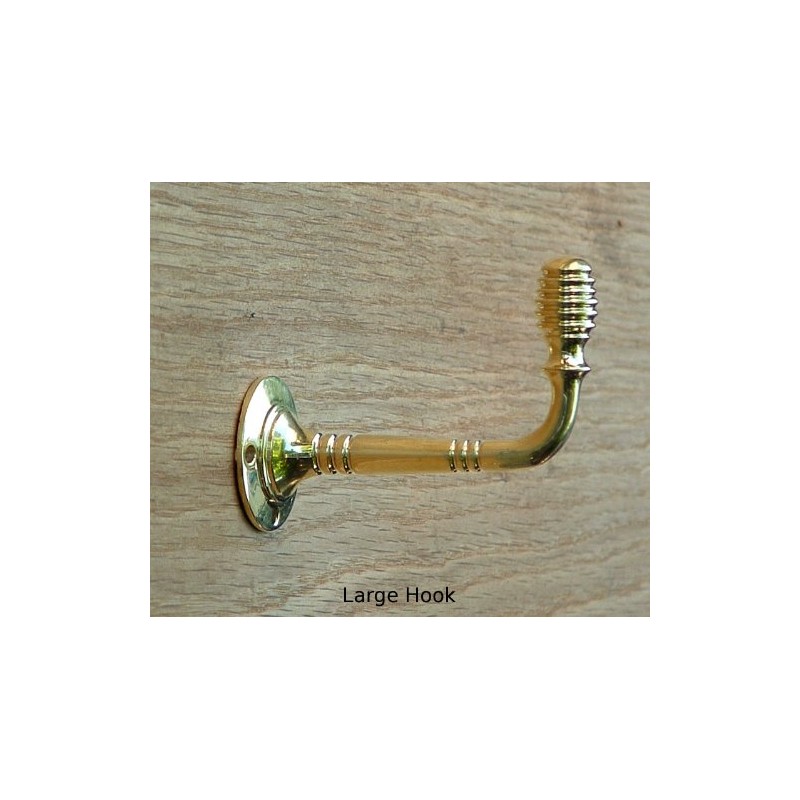 Castelion® Elegant Brass Beehive Coat Hook (Large Beehive Hook)
