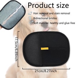 YenMzx Pet Hair Removal Glove,Grooming Gloves, 4 Pack Electrostatic Pet Hair Remover Glove, for Dog Cat Rabbit, Pet Grooming Gloves for Washing Deshedding and Cleaning