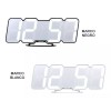 SJTR Reloj 3d Led Digital De Pared Con Alarma Control