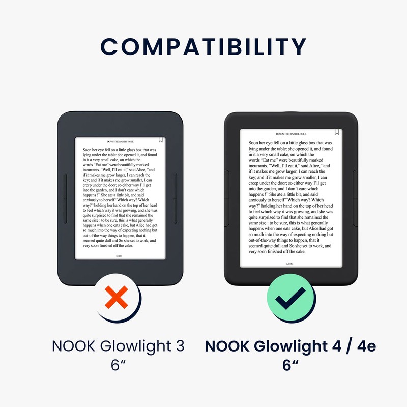 kwmobile Case Compatible with Barnes & Noble Nook Glowlight 4