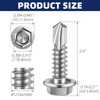 MewuDecor #12 x 3/4" Hex Washer Head Self Drilling Sheet