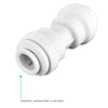 John Guest PP0412WP Push-fit Union Elbow, Push-to-Connect, 3/8 Inch OD