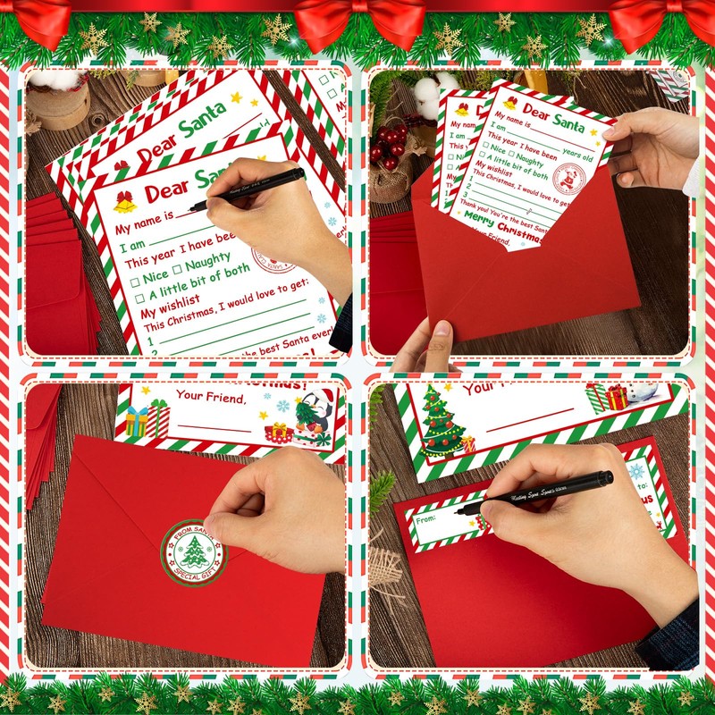 Letter to Santa Kit, Letters from Santa, Christmas Writing Set