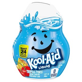 Kool-Aid Drink Mix, 1 Watermelon, 1 Orange, 1 Grape, 1 Cherry, 1 Tropical Punch, 5 CT, 1.62 Fl Oz Each (Variety Pack)