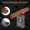 TISFA Cigar Cutter V-Cut, Stainless Steel Guillotine Sharp Cut Blade