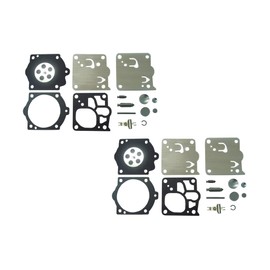 Carburetor Repair/Rebuild Kit Replaces Walbro K10-WJ for POULAN 405 455 525 655 HUSQVARNA 650 STIHL 051 076 (Pack of 2)