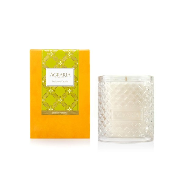 AGRARIA Lemon Verbena Scented 7oz Perfume Candle - Premium Soy-Based Wax