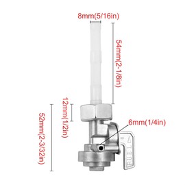 Fuel Shut Off Petcock Valve M16 x 1.5mm for Generac 3500W-9000W 5.5HP-16HP Generator, Gas Tank Shut for Predator Generac 8750 Parts (5 PACK)