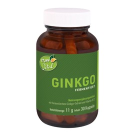KOPP Vital® Ginkgo fermentiert Kapseln in Premiumqualität mit Vitamin B12 | 11 g | 30 Kapseln | Naturstoff-Fermentation | ohne Gentechnik
