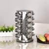 20 spice rack jars seasoning organizer kitchen set revolving stainless