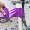 BOMEI PACK Cinta aislante de 4 pulgadas púrpura impermeable, resistente,