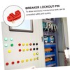 Healeved Miniature Circuit Labels Small Pin Electrical Panel Lockout Pin